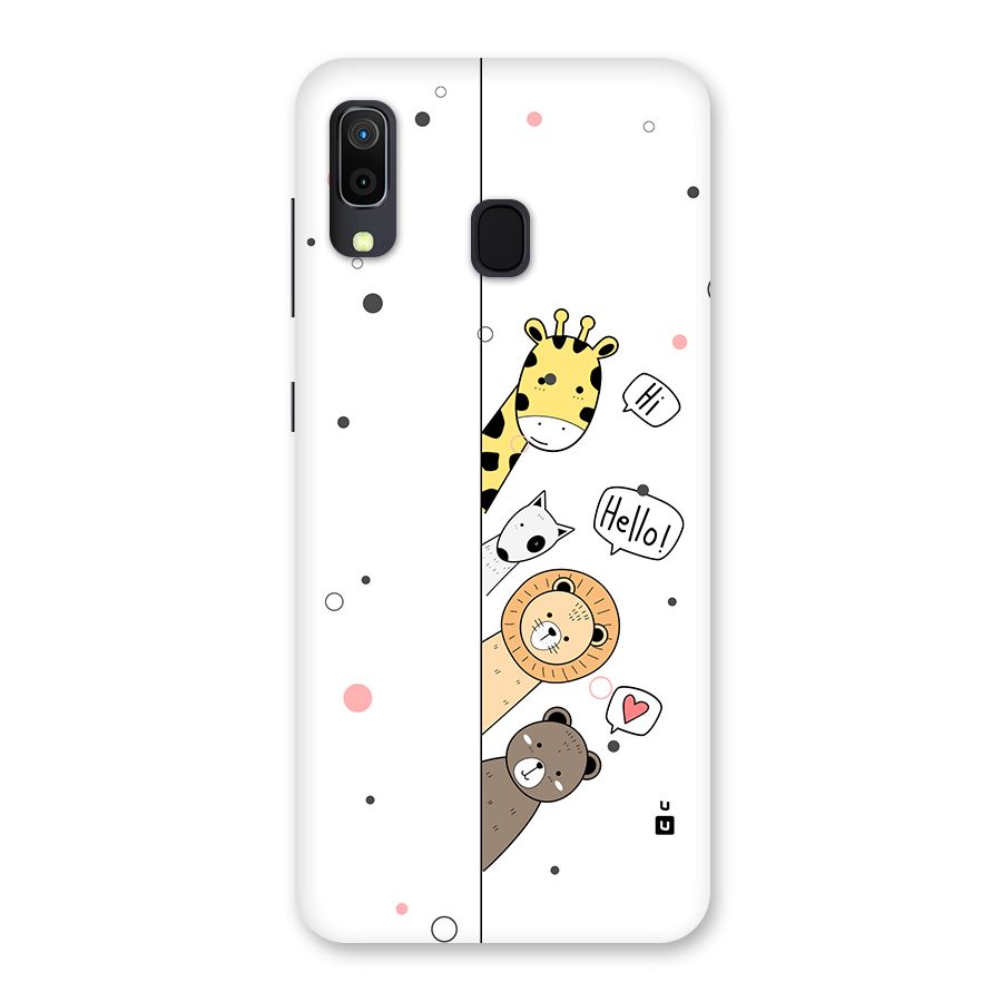 Animal Greetings Back Case for Galaxy M10s