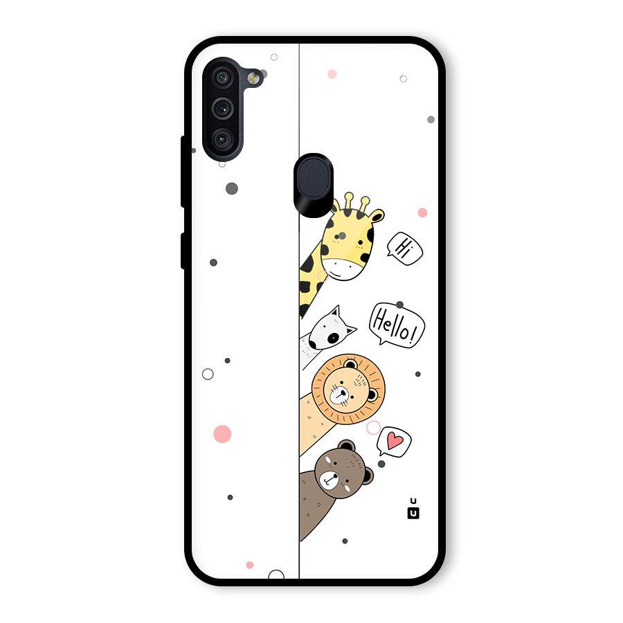 Animal Greetings Back Case for Galaxy M11
