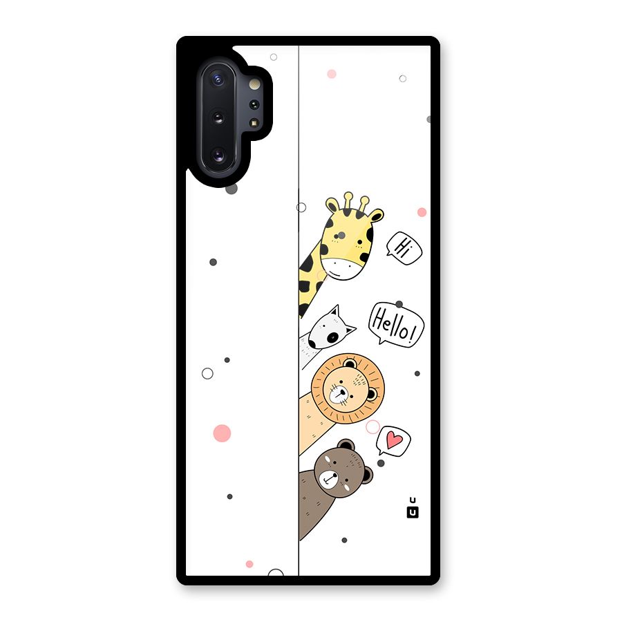 Animal Greetings Back Case for Galaxy Note 10 Plus