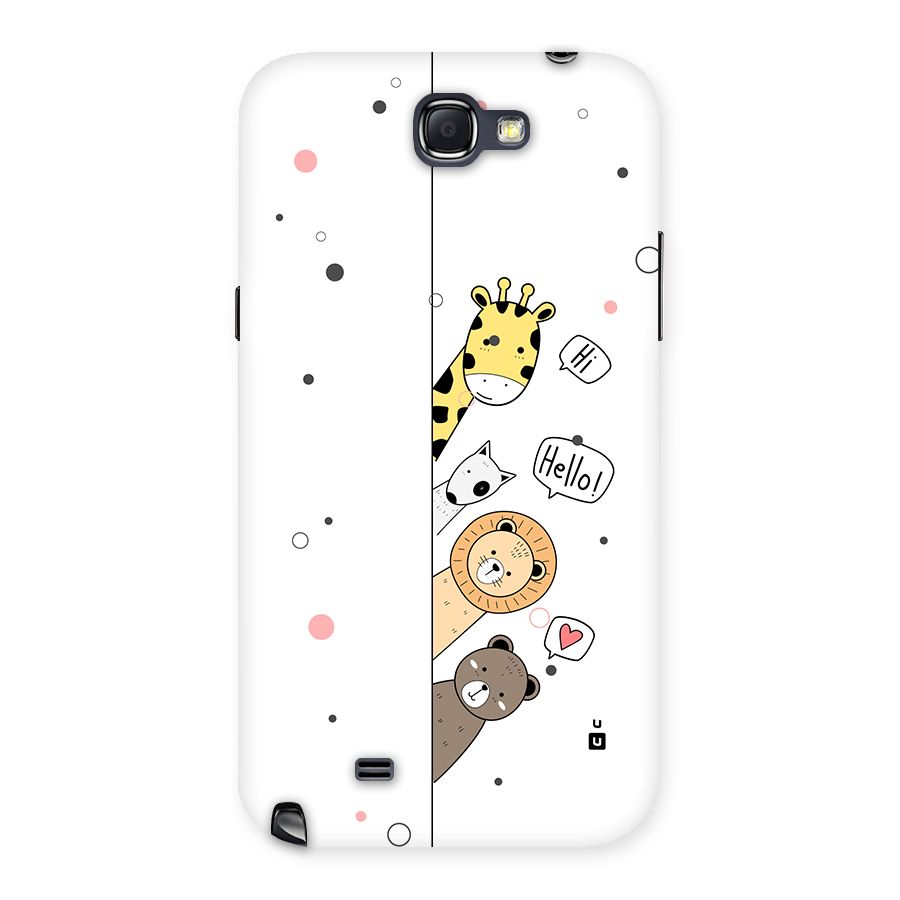 Animal Greetings Back Case for Galaxy Note 2