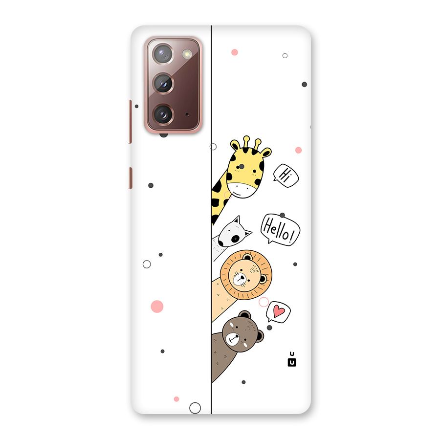 Animal Greetings Back Case for Galaxy Note 20