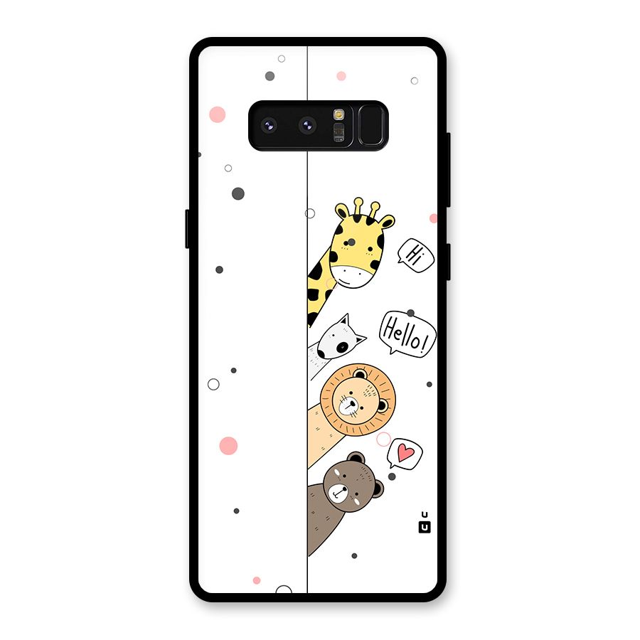 Animal Greetings Back Case for Galaxy Note 8