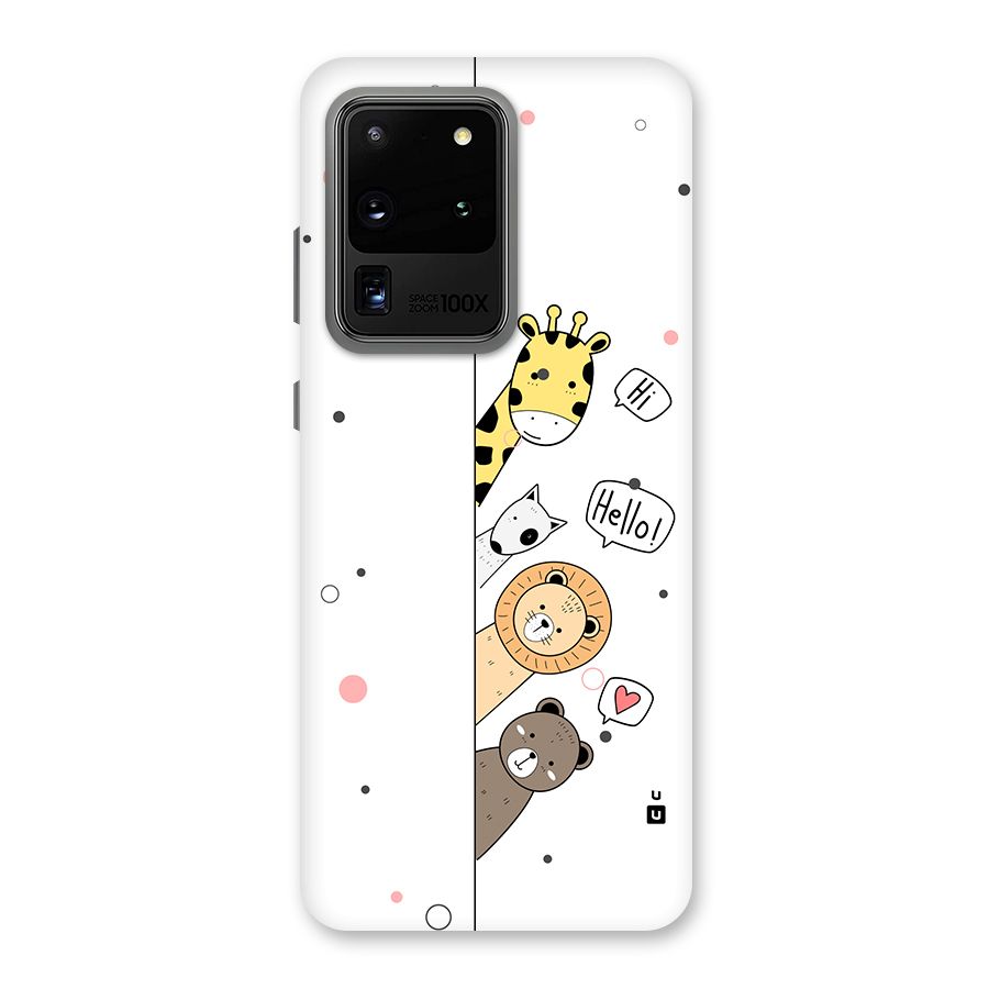 Animal Greetings Back Case for Galaxy S20 Ultra