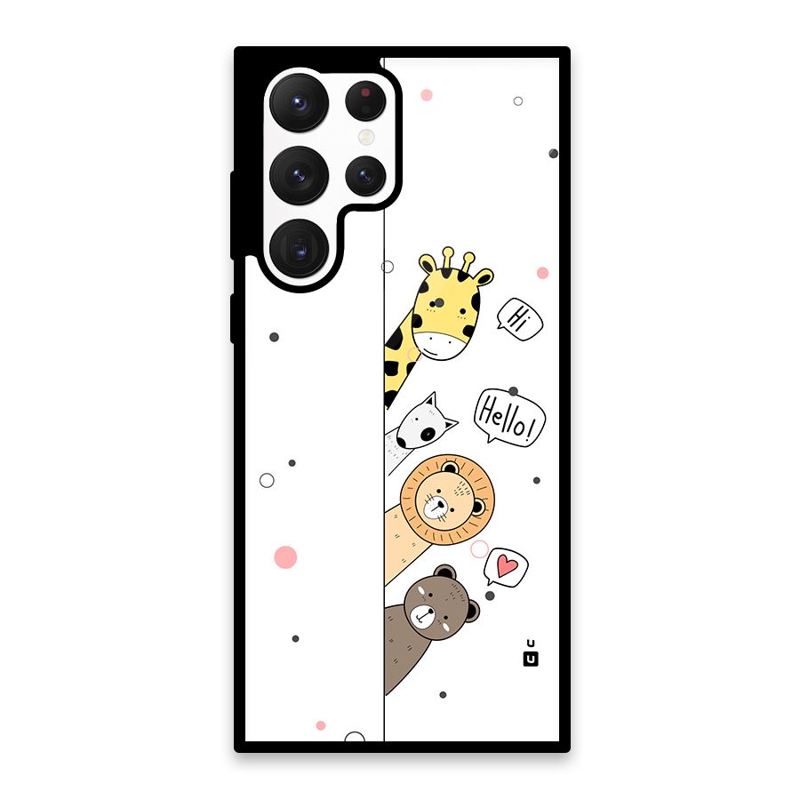 Animal Greetings Back Case for Galaxy S22 Ultra 5G
