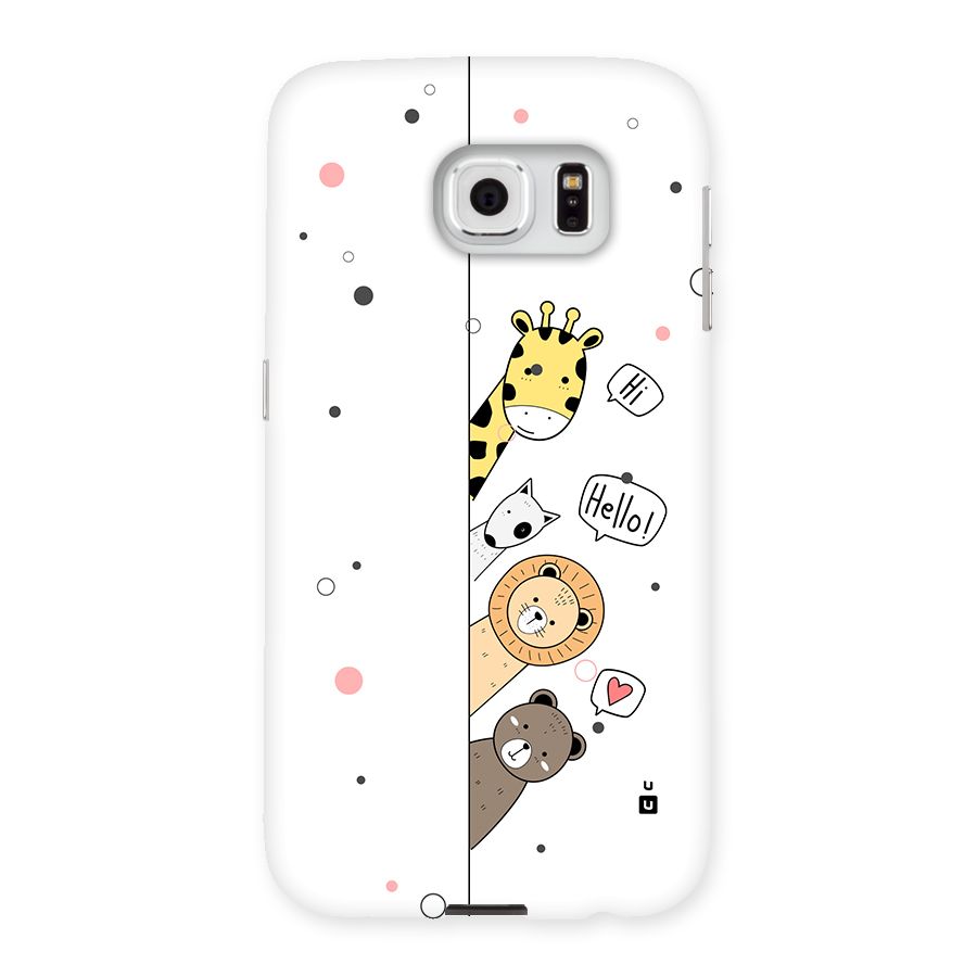 Animal Greetings Back Case for Galaxy S6