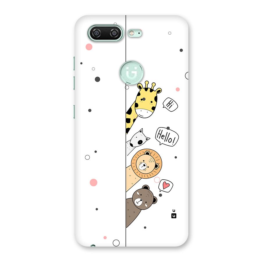 Animal Greetings Back Case for Gionee S10