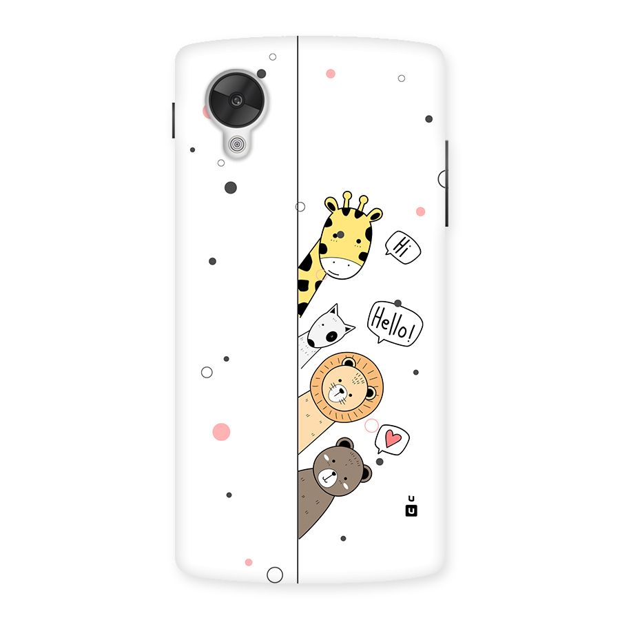 Animal Greetings Back Case for Google Nexus 5