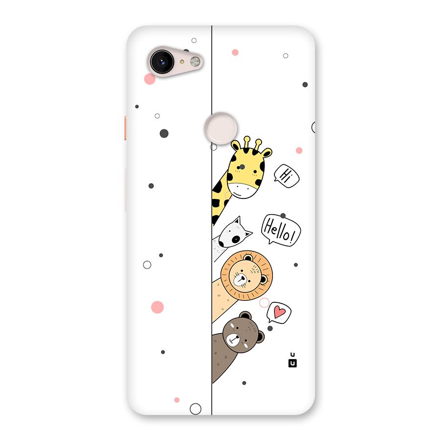Animal Greetings Back Case for Google Pixel 3 XL