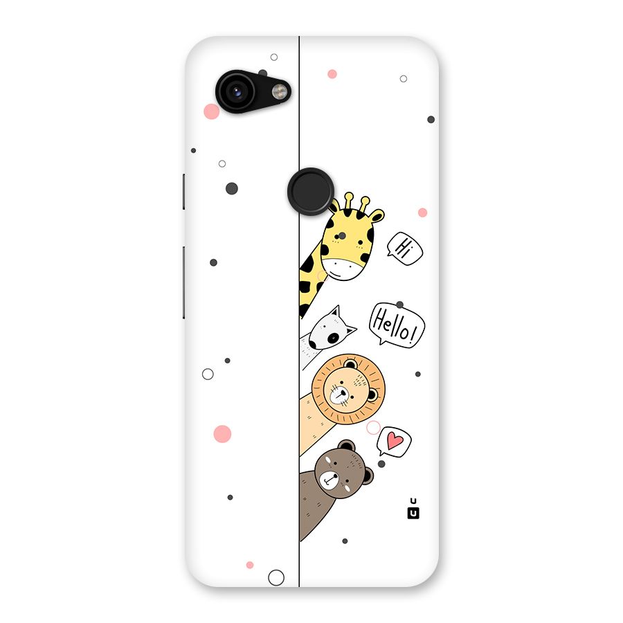 Animal Greetings Back Case for Google Pixel 3a