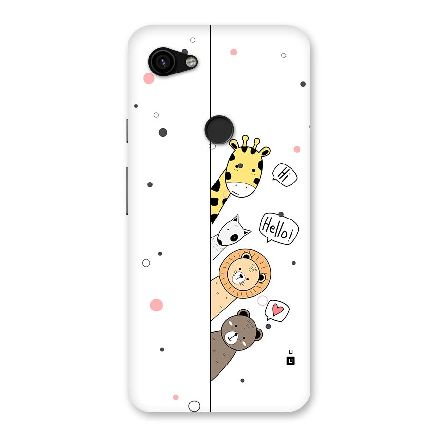 Animal Greetings Back Case for Google Pixel 3a XL