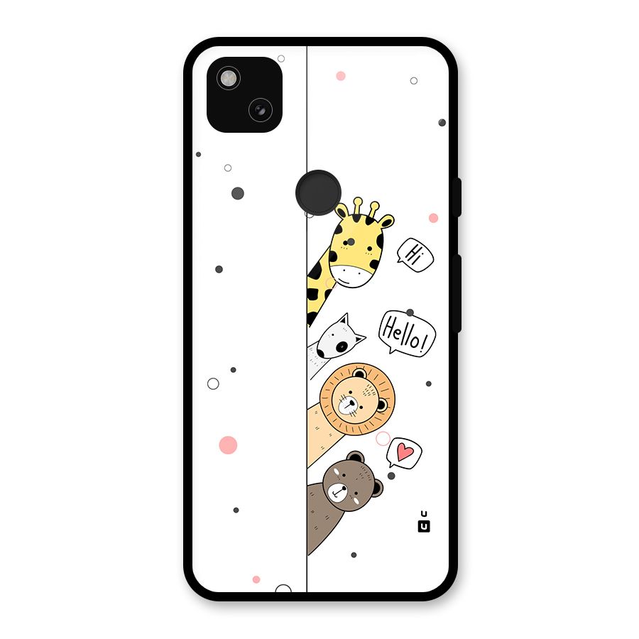 Animal Greetings Back Case for Google Pixel 4a