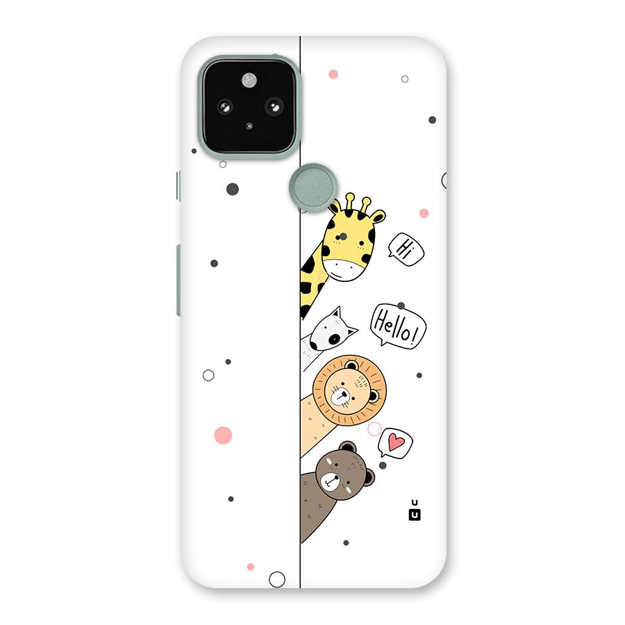 Animal Greetings Back Case for Google Pixel 5