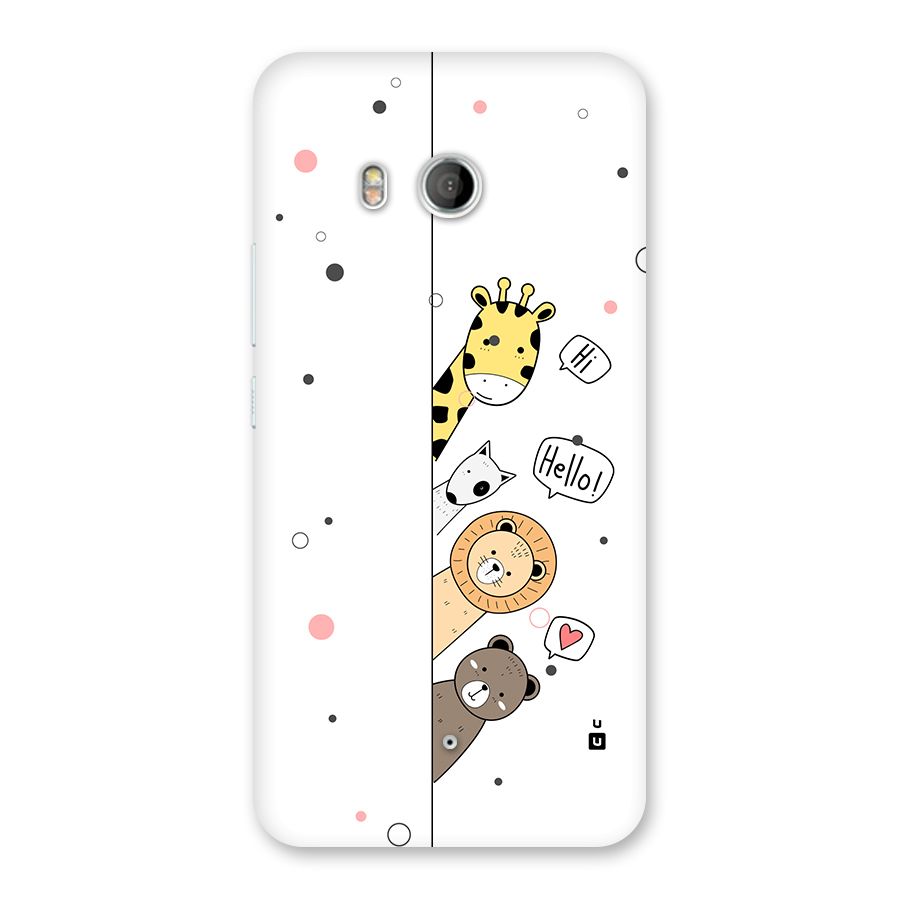 Animal Greetings Back Case for HTC U11