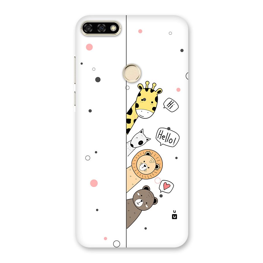Animal Greetings Back Case for Honor 7A
