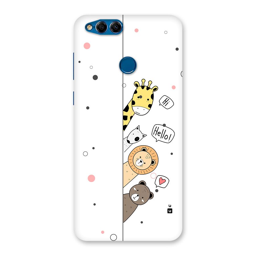 Animal Greetings Back Case for Honor 7X