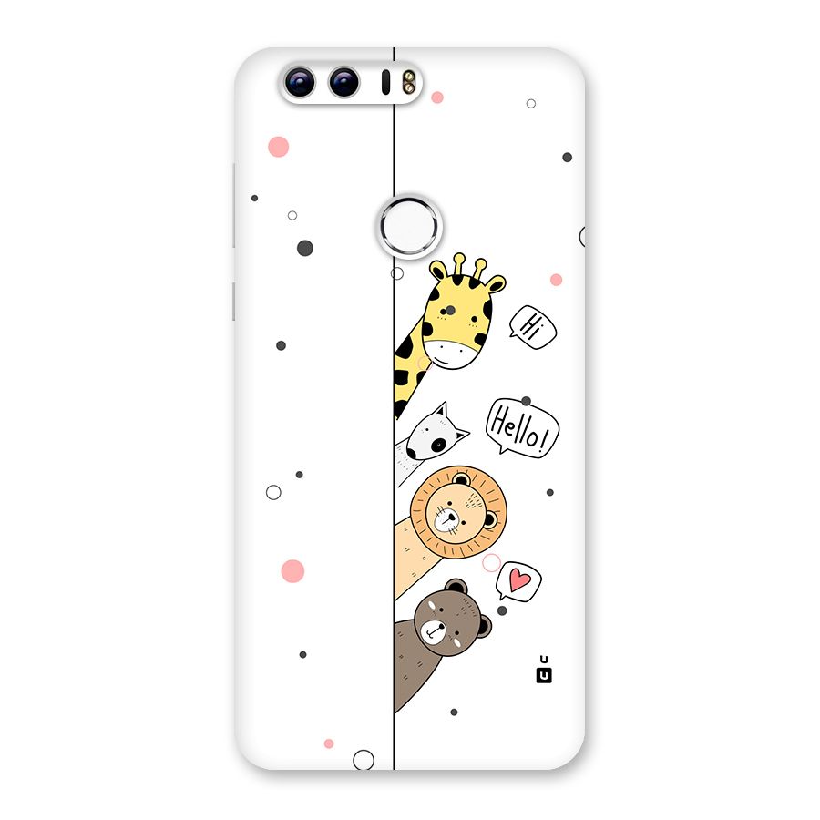 Animal Greetings Back Case for Honor 8