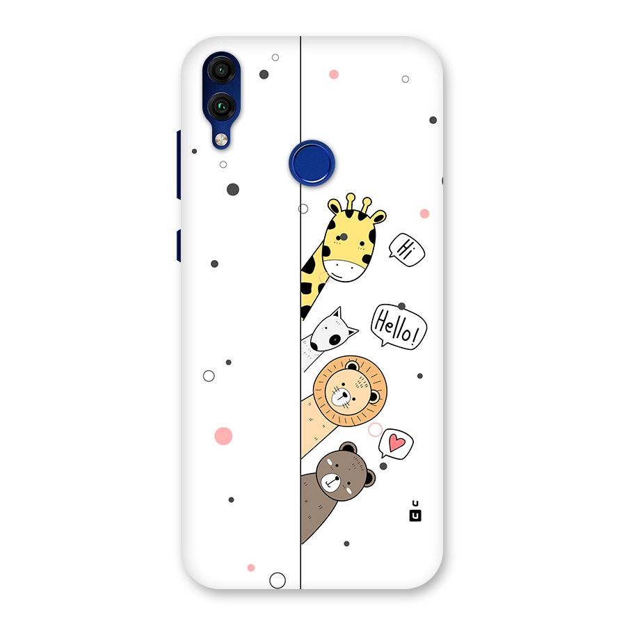 Animal Greetings Back Case for Honor 8C