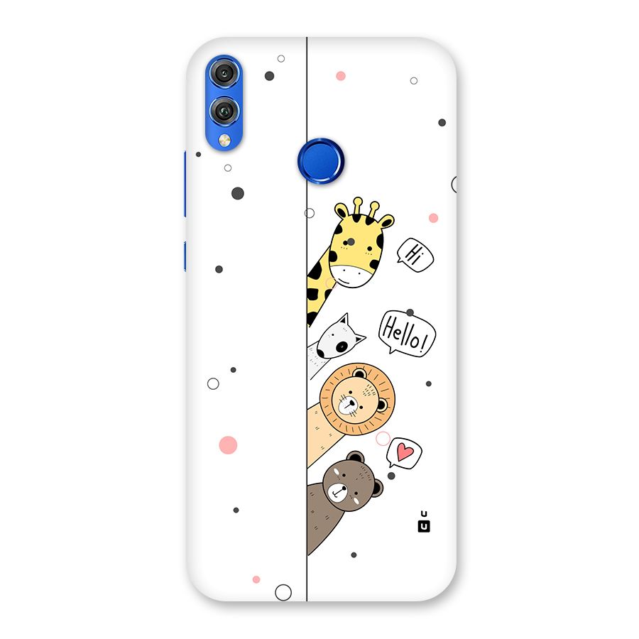 Animal Greetings Back Case for Honor 8X