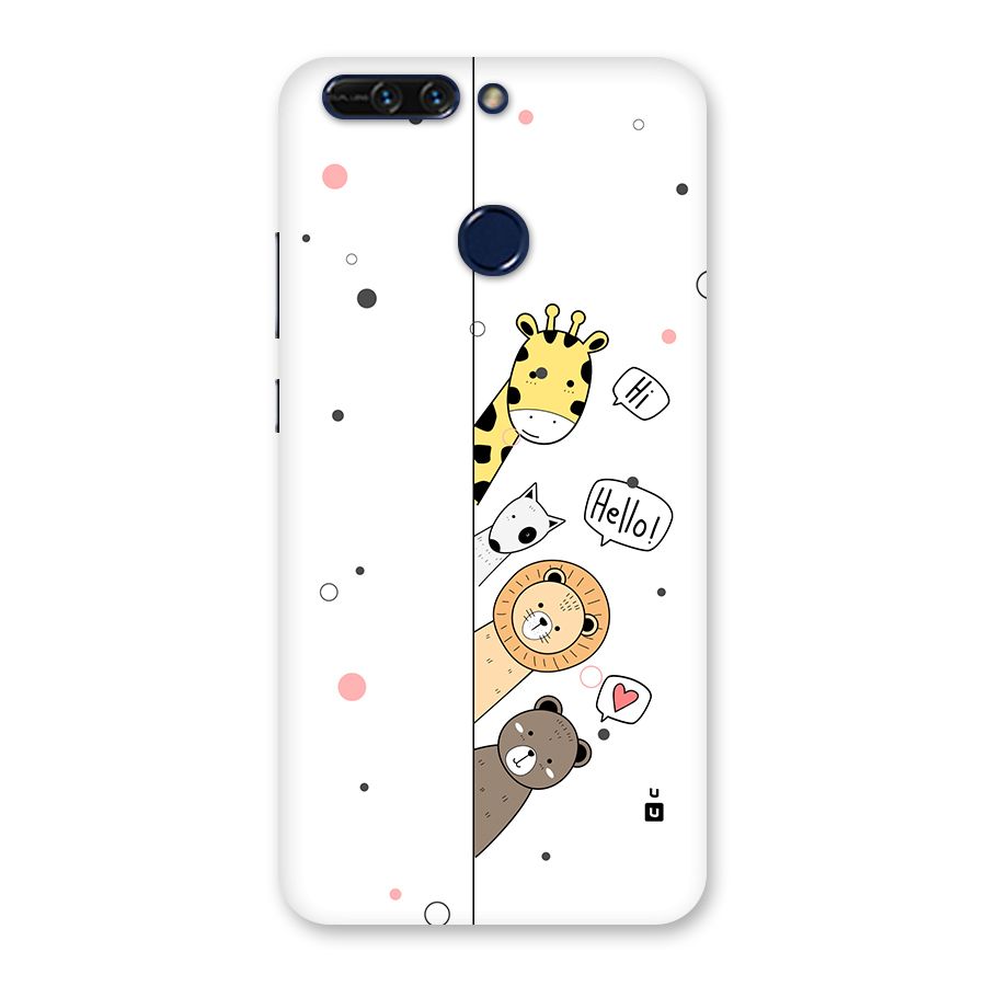 Animal Greetings Back Case for Honor 8 Pro