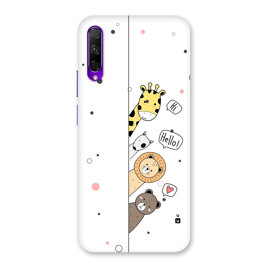 Animal Greetings Back Case for Honor 9X Pro