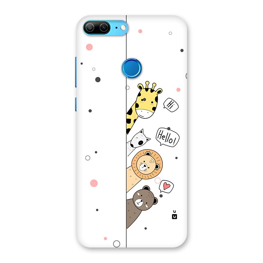 Animal Greetings Back Case for Honor 9 Lite