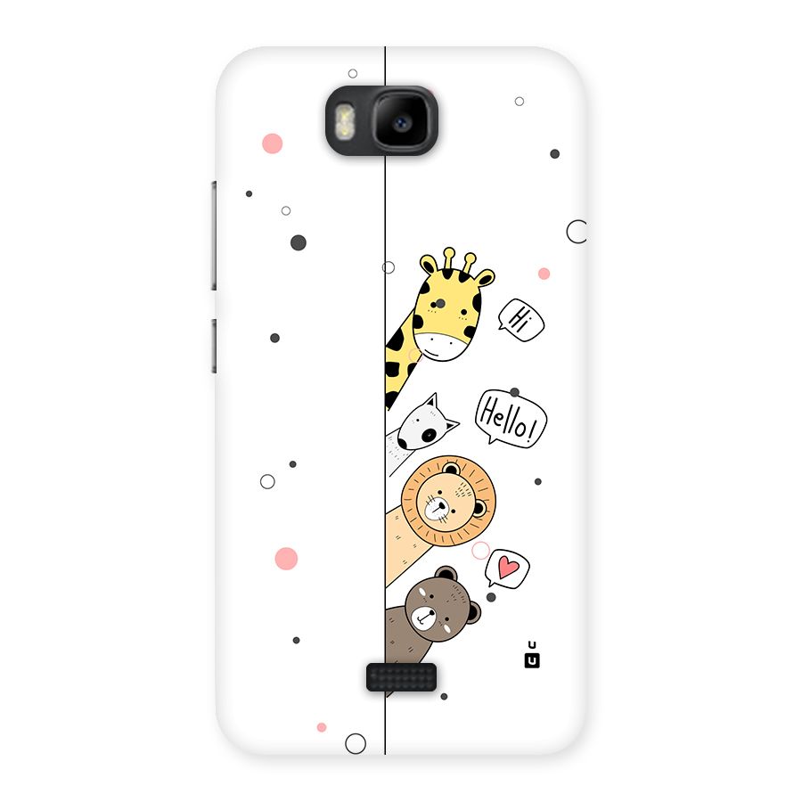 Animal Greetings Back Case for Honor Bee