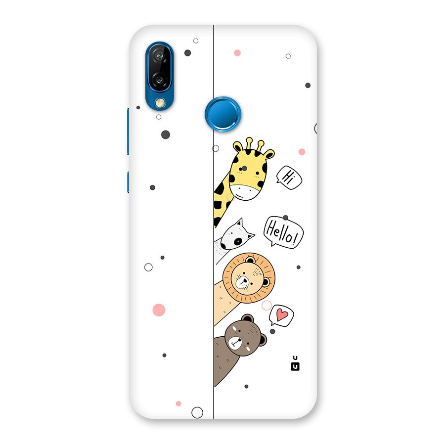 Animal Greetings Back Case for Huawei P20 Lite
