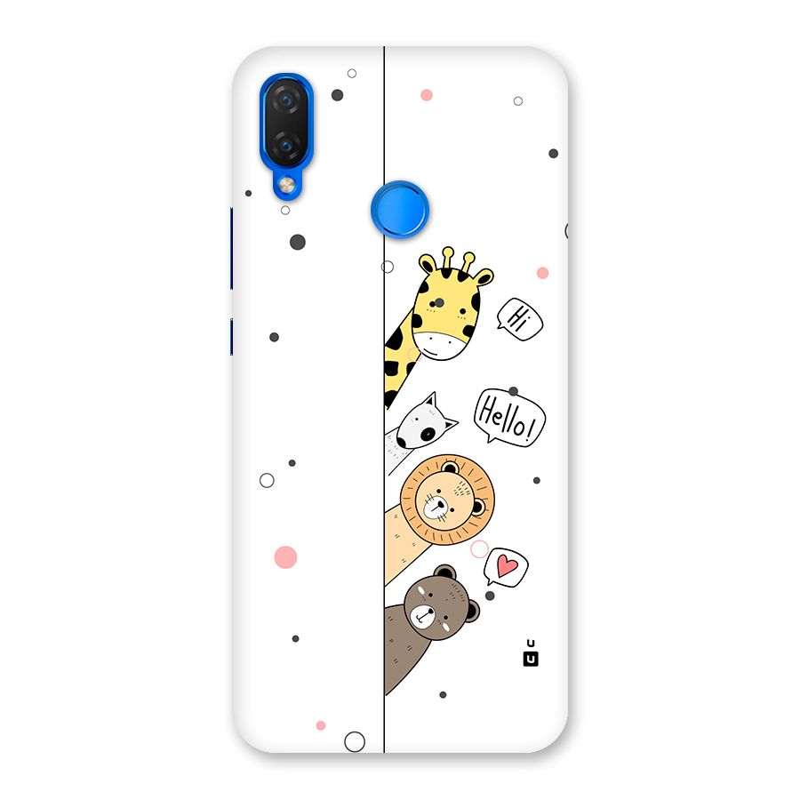 Animal Greetings Back Case for Huawei P Smart Plus