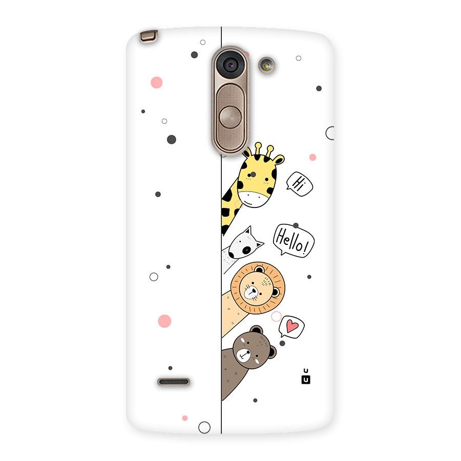 Animal Greetings Back Case for LG G3 Stylus