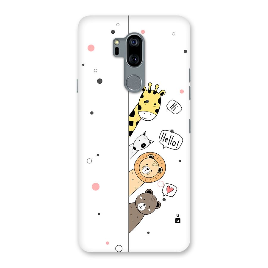 Animal Greetings Back Case for LG G7