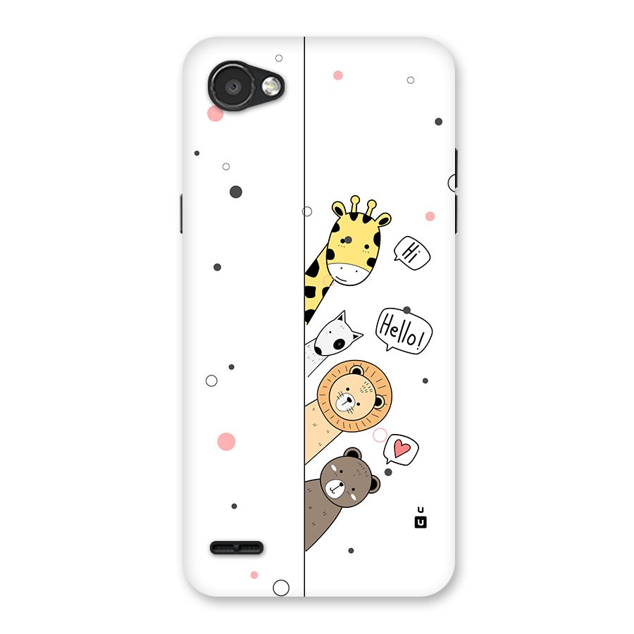 Animal Greetings Back Case for LG Q6
