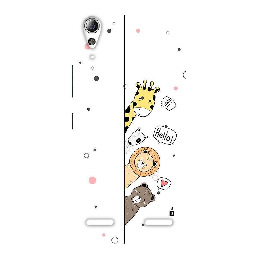 Animal Greetings Back Case for Lenovo A6000 Plus