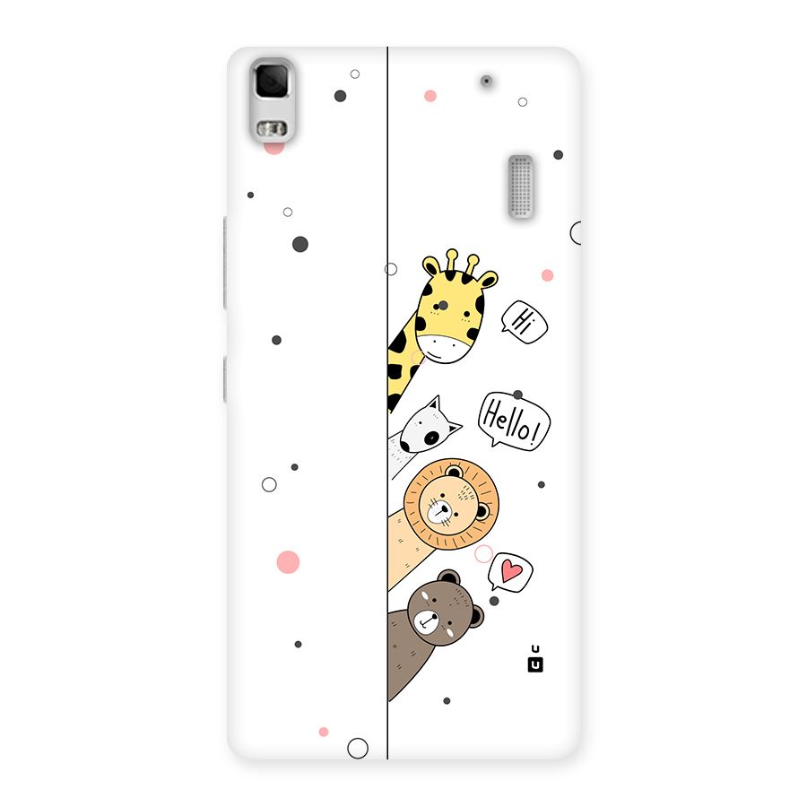 Animal Greetings Back Case for Lenovo A7000