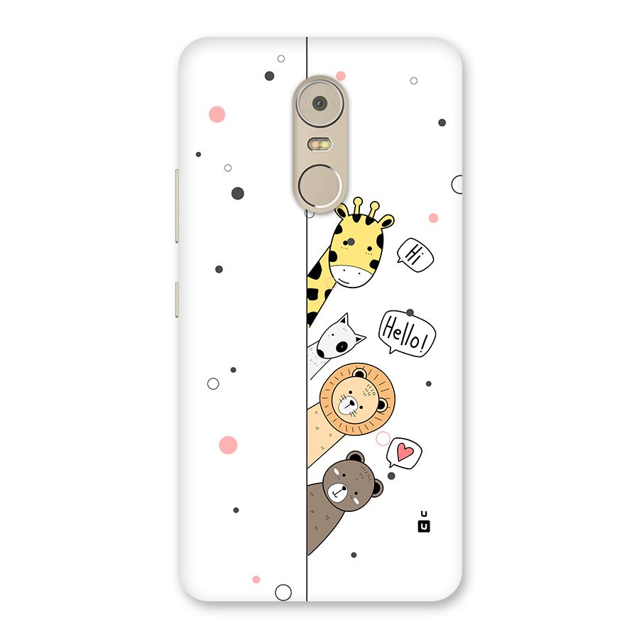 Animal Greetings Back Case for Lenovo K6 Note