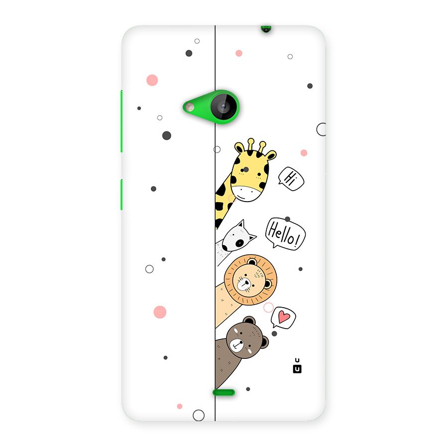 Animal Greetings Back Case for Lumia 535