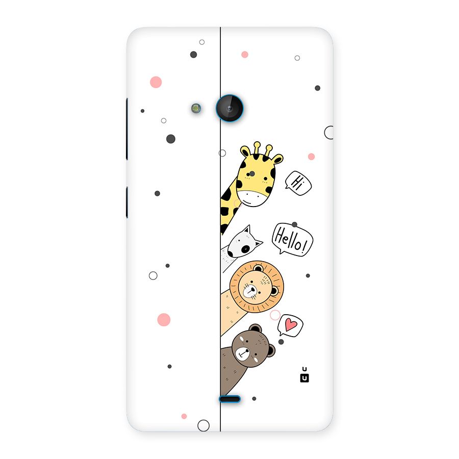 Animal Greetings Back Case for Lumia 540