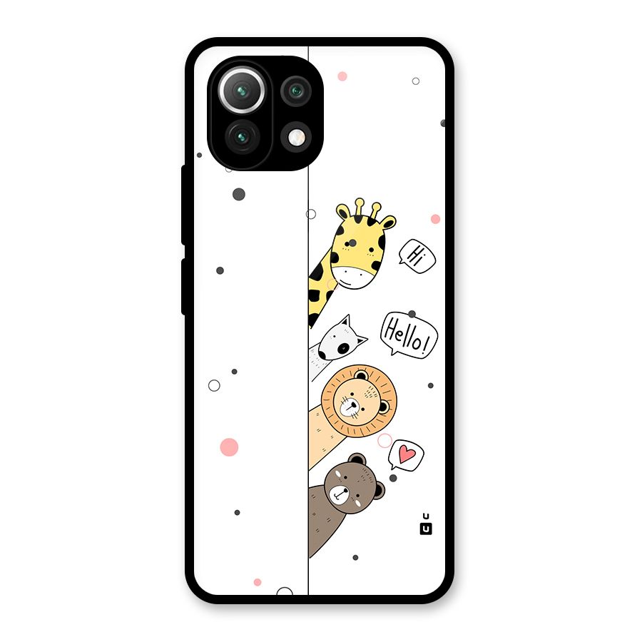 Animal Greetings Back Case for Mi 11 Lite NE 5G