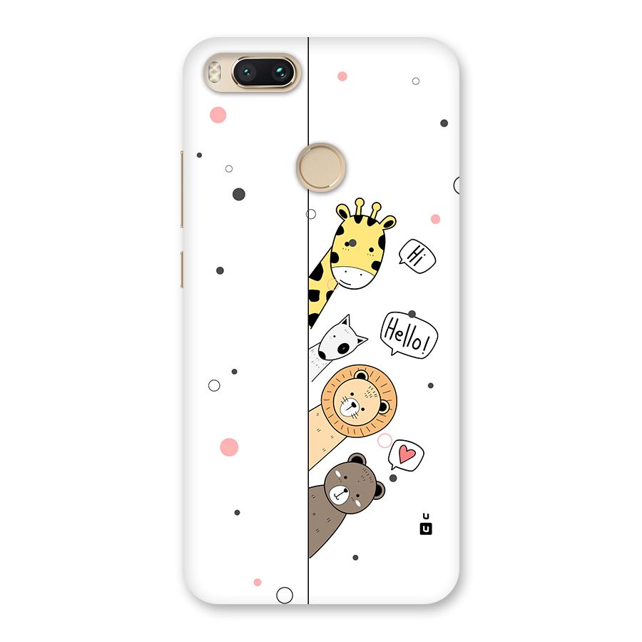 Animal Greetings Back Case for Mi A1