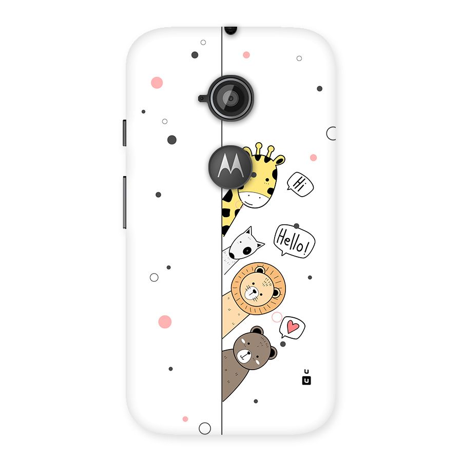 Animal Greetings Back Case for Moto E 2nd Gen