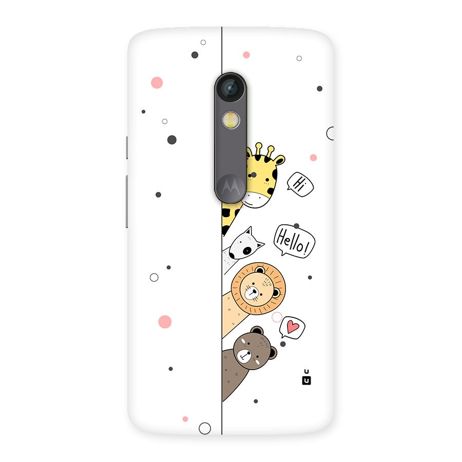 Animal Greetings Back Case for Moto X Play
