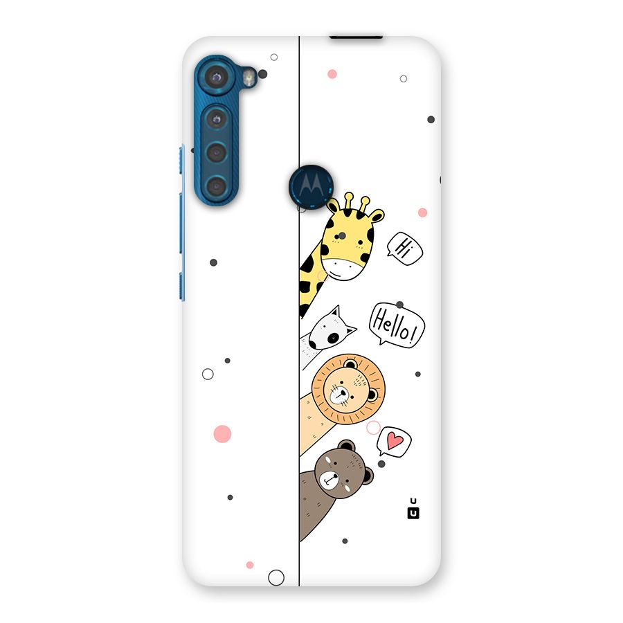 Animal Greetings Back Case for Motorola One Fusion Plus