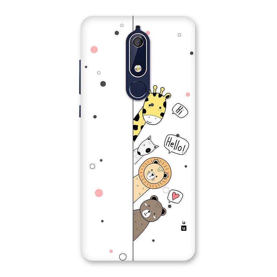 Animal Greetings Back Case for Nokia 5.1