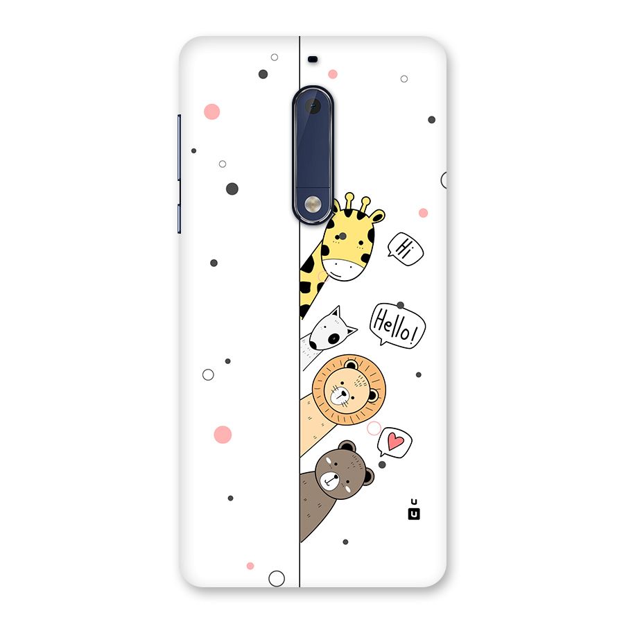 Animal Greetings Back Case for Nokia 5