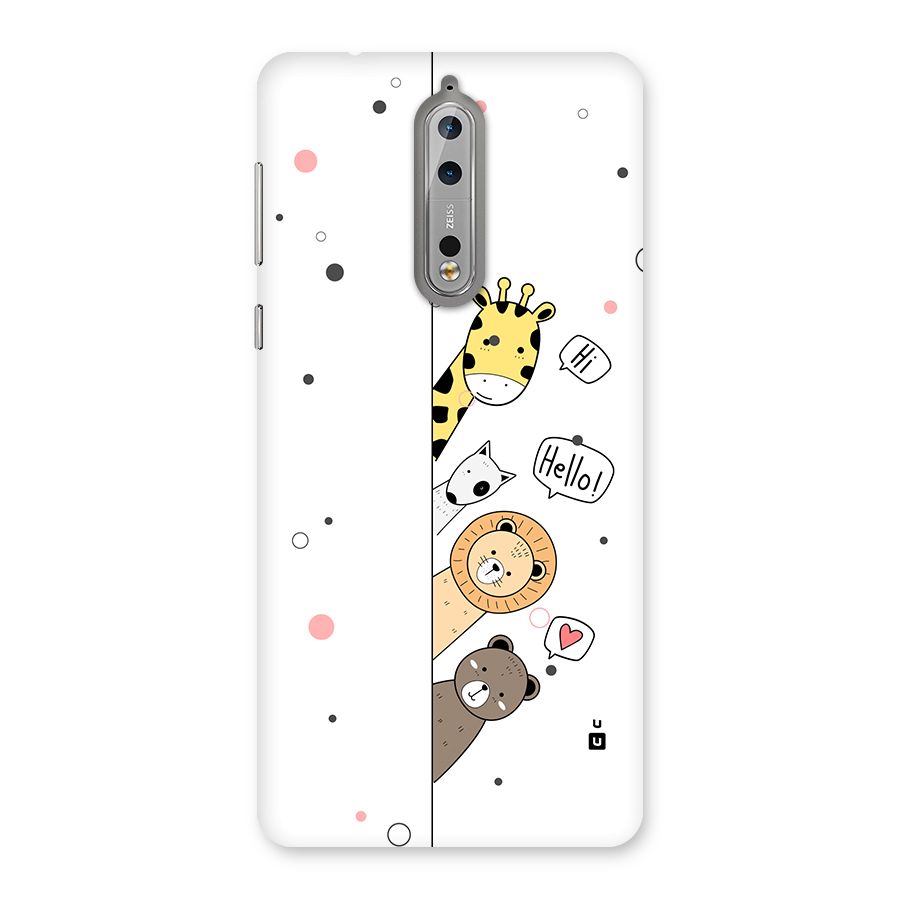 Animal Greetings Back Case for Nokia 8