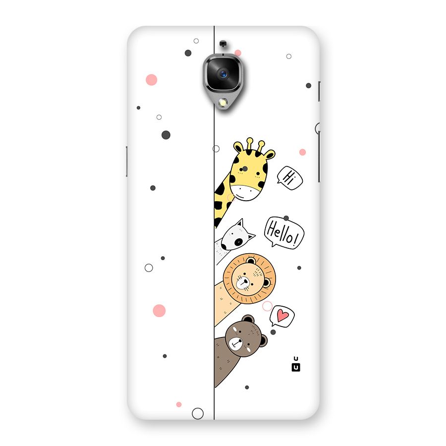 Animal Greetings Back Case for OnePlus 3