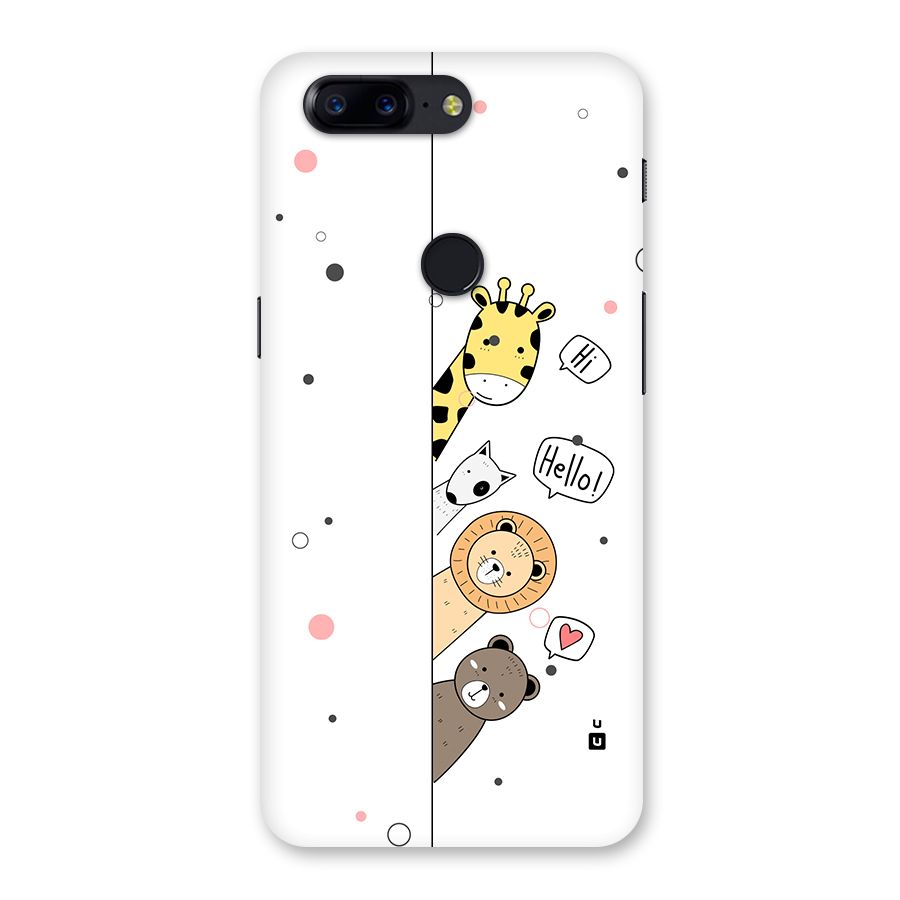 Animal Greetings Back Case for OnePlus 5T