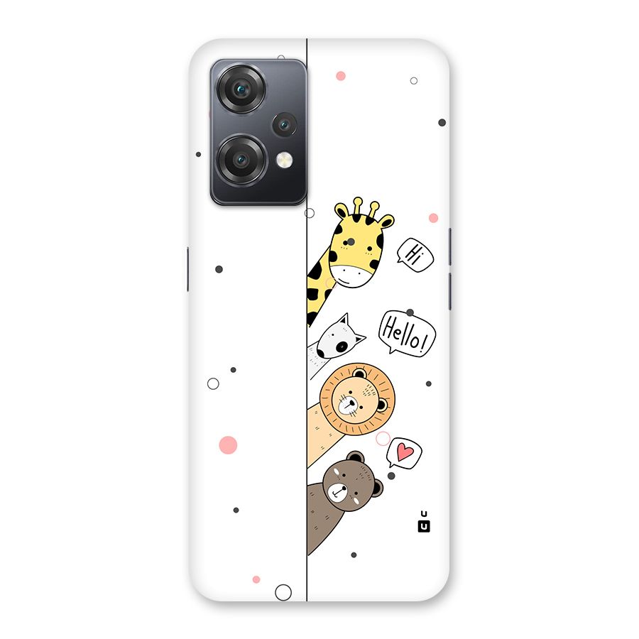 Animal Greetings Back Case for OnePlus Nord CE 2 Lite 5G