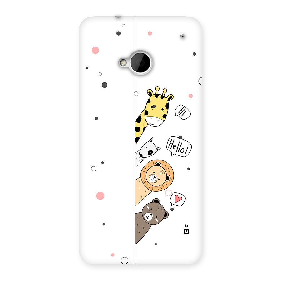 Animal Greetings Back Case for One M7 (Single Sim)