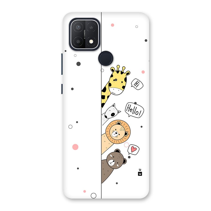 Animal Greetings Back Case for Oppo A15s
