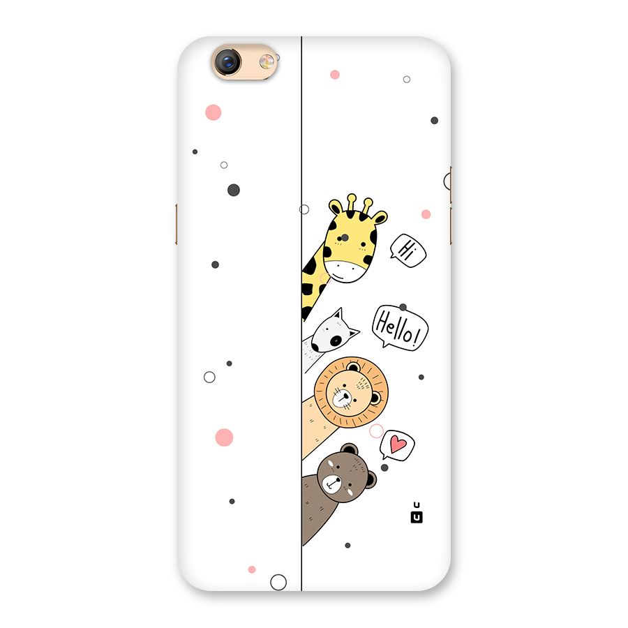 Animal Greetings Back Case for Oppo F3 Plus